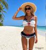 Állítható nyakpántos Európai és Amerikai Stílusú Háromrészes Bikini Fürdőruha Fehérnemű