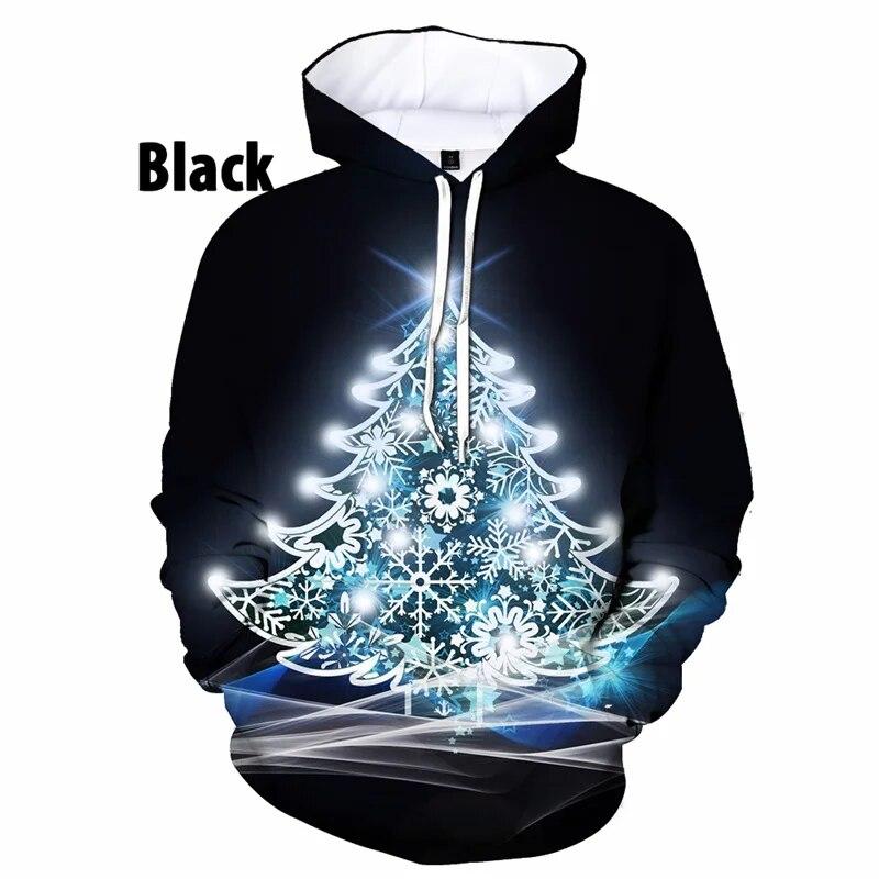 

Толстовки с принтом в виде 3D рождественской елки и снеговика для мужчин и детей, модные забавные толстовки с капюшоном для женщин, милые толстовки с капюшоном в стиле Харадзюку 2XL