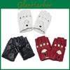 Punk Mesh Gloves Half Finger Accents Rebellious Style Perfect Raves Themed Parties