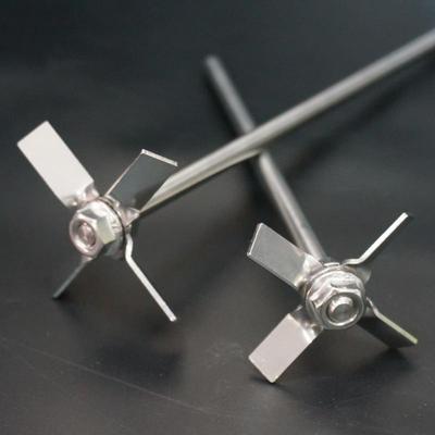 1set 40mm-120mm 45° Stainless Steel Three Leaf/cross Leaf Stirring Paddle for Laboratory Mixer Eqipment