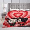 Pucca Garu Love Blanket Camping Flannel Throw Blanket For Bedroom Super Soft Design Quality Bedspread Gift