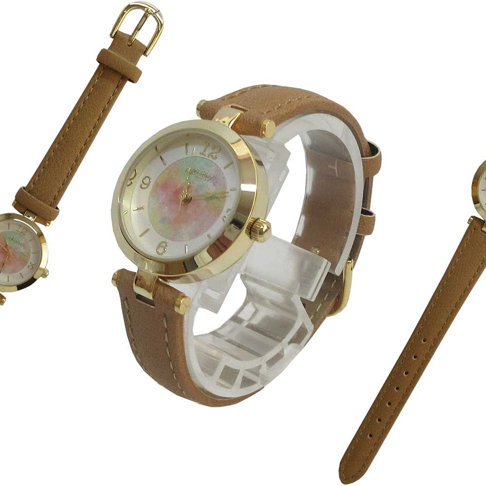 Fieldwork Analog Epi Leather Strap White ST216-1 Women's Watch,