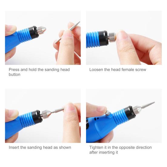 Nail Grinder Professional Sharp Polishing Heads Beauty Supplies Manicure Thick Toenails Polish Machine for Salon
