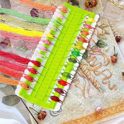 Support de Rangement pour Fil à Broder 50 Positions Portable Support de Rangement pour Fil à Point de Croix Broderie Outils de Couture Cadeaux pour Débutants Adultes
