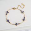 Stylish Stainless Steel Gothic Cross Adjustable Chain Bracelet for Man Woman Simple Daily Party Gold Color Religious Jewelry