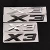 3D ABS Logo For BMW X3 F25 E83 G01 G45 X3 Emblem Letters Badge Car Rear Trunk Sticker Xdrive 20d 30d 20i 28i 30i 35i Accessories VL4