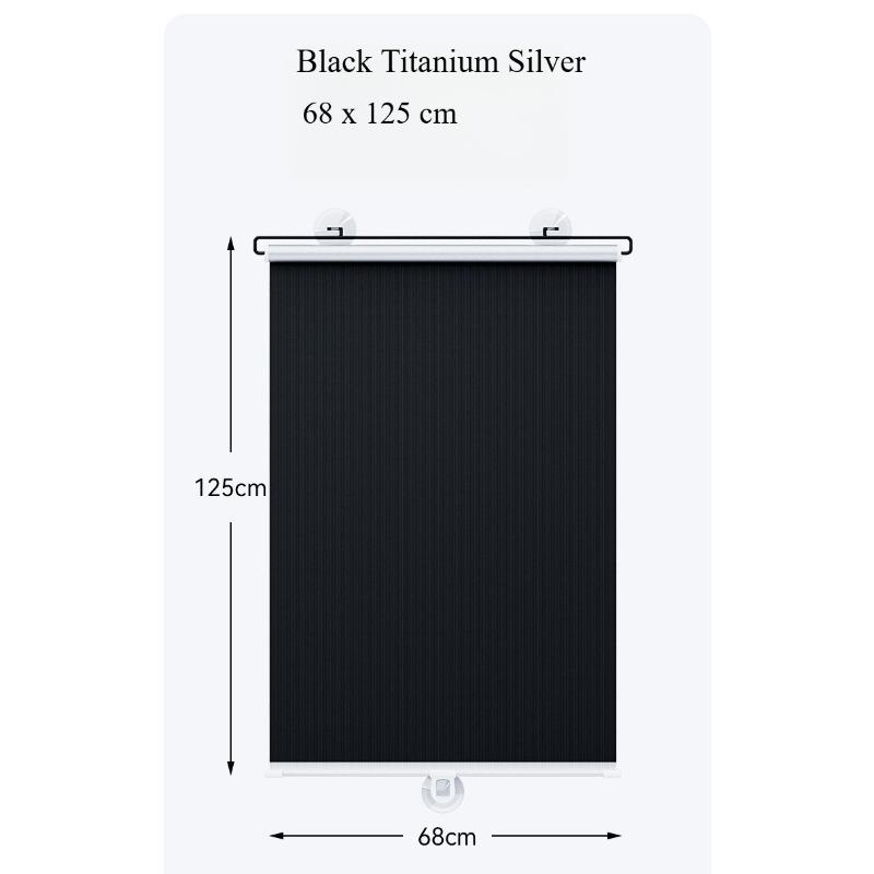 Car Windshield,Bedroom,Kitchen Telescopic Window Sunshade,Retractab Sunshade Roller Shutter, Heat-insulating Louver Curtain