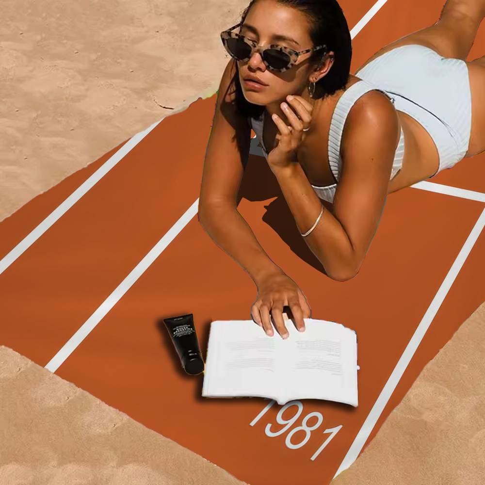 Tennis US French Open Sport Canvas Microfiber Printed Beach Towel Mountain Climbing Yoga Beach Swimming Running Soft Towel