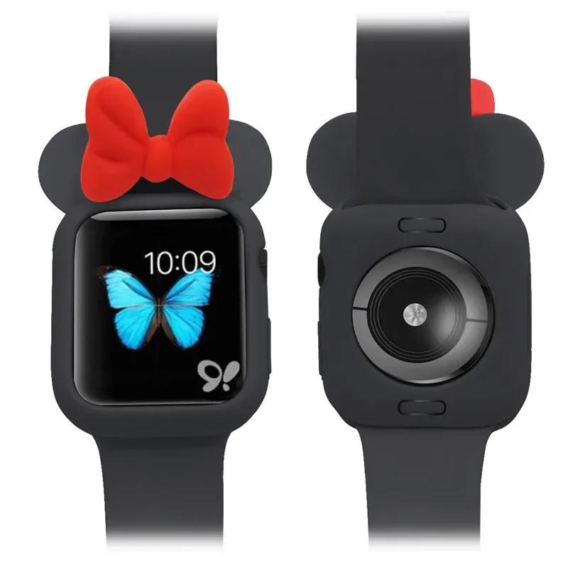 Weiche Silikonhüllen für Apple Watch 11 10 9 8 7 46mm 45mm 41 42mm Mädchen Cartoon CUTE Schutz für iWatch 6 Se 44mm 40mm
