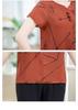Mom's New Chinese Style Plus Size Loose T-shirt: Stylish Summer Short-Sleeved Top for Middle-Aged Women