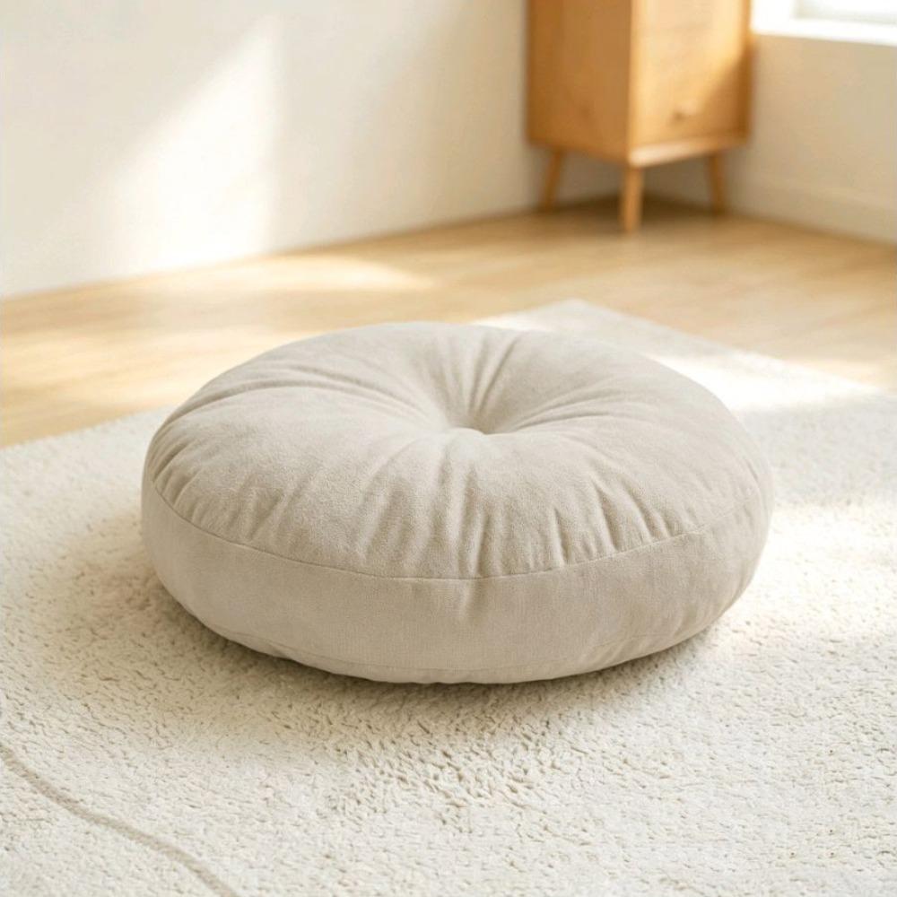 Corduroy Round Floor Pillow Soft Yoga Pillow Bohemian Meditation Seat Sofa