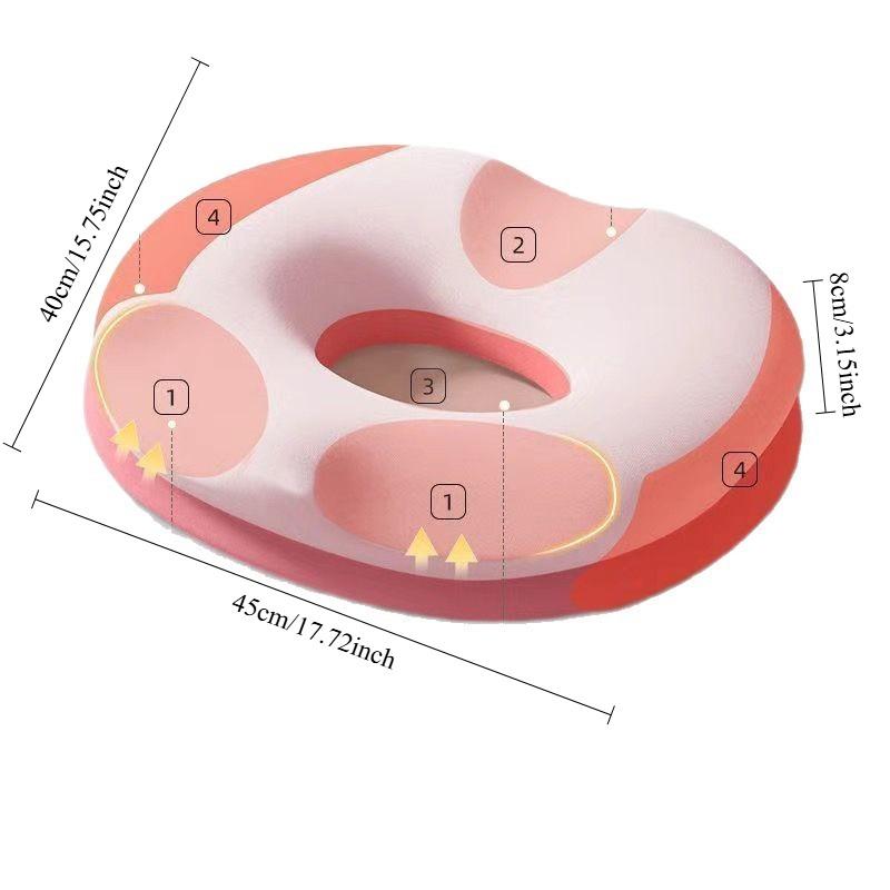 1PC Tailspine Decompression Memory Foam Cushion, Postoperative Office Chair Beautiful Buttocks, Breathable Seat Cushion, Thickened Cushion