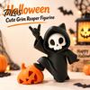 Halloween Pumpkin Skull Figurine Little Ornament, 3D Printed Decor, Cute Desktop Seasonal Spooky Party Supplies for Home Table Decoration And Festive