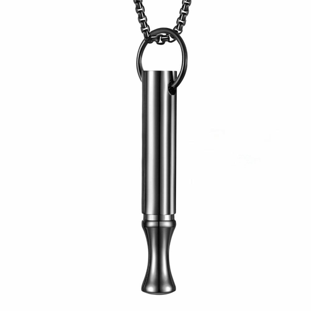 Gift Mindfulness Training Whistle Metal Portable Relaxation With Cotton Core Yoga Yoga Practice