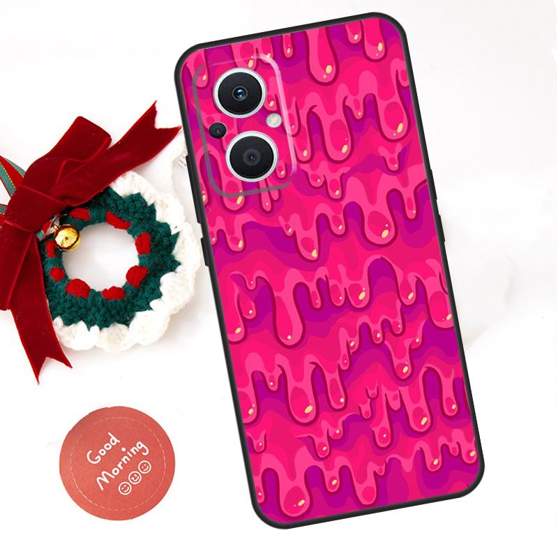 Pastel Melting Rainbow Dripping Funda For OPPO Reno 14 F 13 12 11 10 Pro 11F 12F 13F 7 8 Lite OPPO Find X9 X5 X6 X8 Pro Case