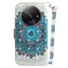 For Xiaomi Redmi A3/Poco C61 4G Case Pattern Printed Leather Phone Cover with Strap