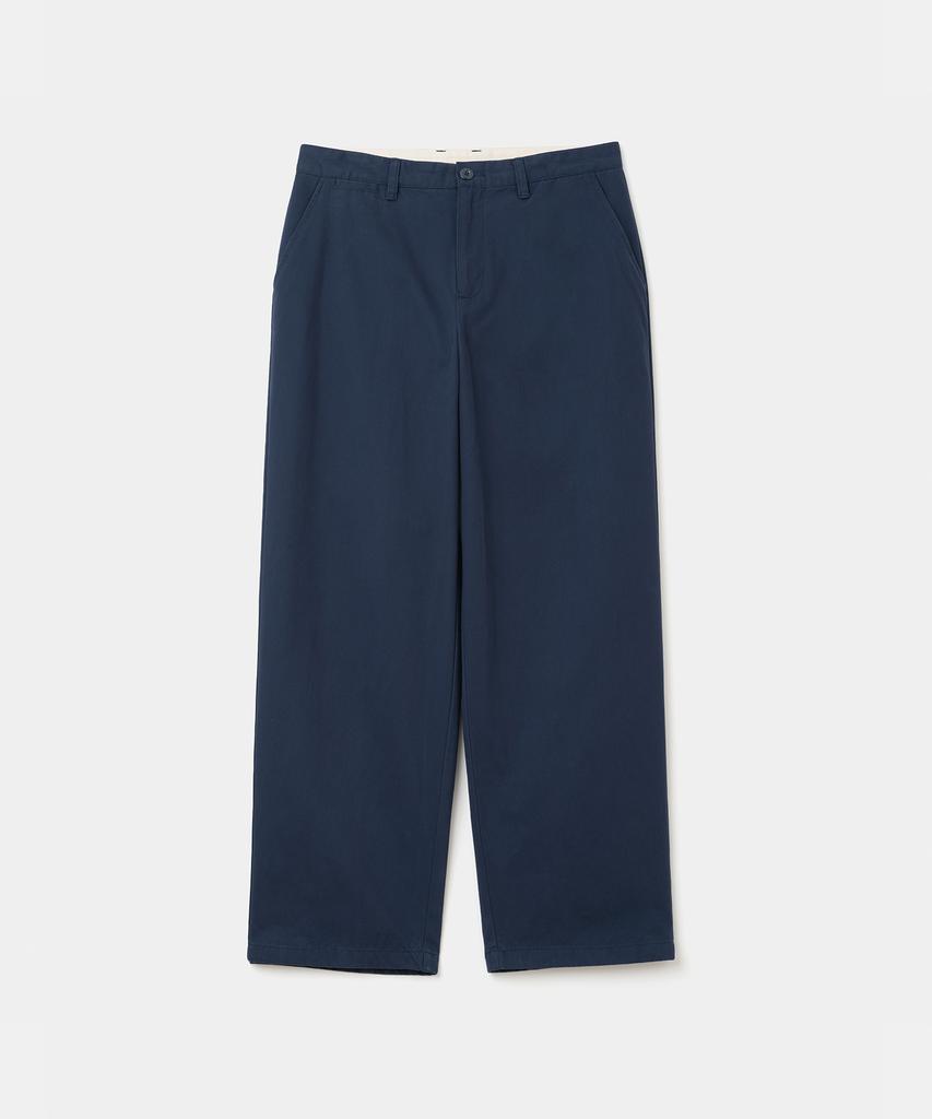 UNIFORM BRIDGE Peach Basic Chino Pants Navy
