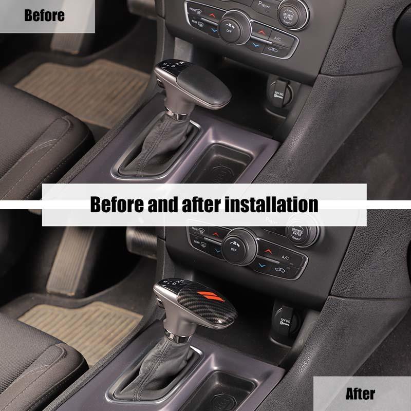Car Gear Shift Panel Cover For Dodge Charger Gear Lever Protective Sticker For Dodge Challenger 2015 Up for Durango 2018 Up ABS Accessories