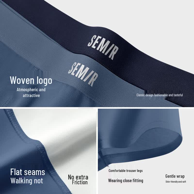 Semir Men's 3-Pack Cotton Boxer Briefs
