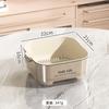 Kitchen Double-layer Drain Basket, Vegetable Washing Basin, Drain Basket, Large Capacity for Kitchen Use