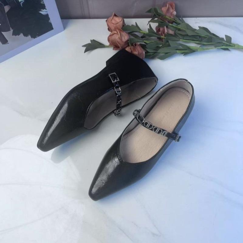 Fashion 2025 Fashion Ladies Shoes Shallow Women's High Heels New Metal Decoration Daily Best Seller Pointed Toe Heels Womenzapatos Mujer