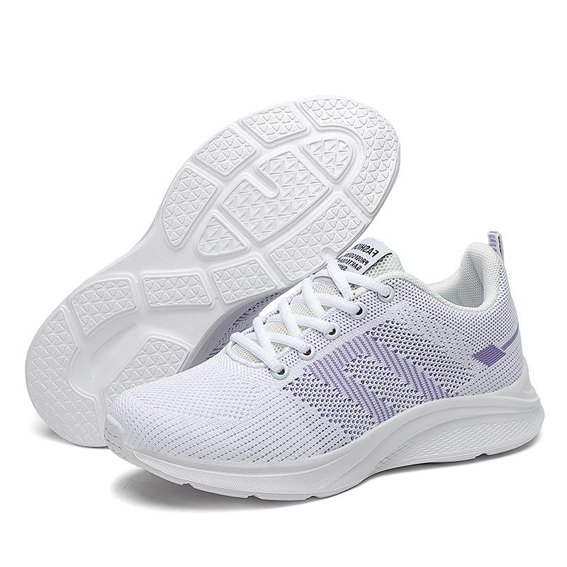 

Breathable fly-woven running shoes women s large size lightweight sports shoes four-season single shoes travel shoes casual shoes women s shoes 42