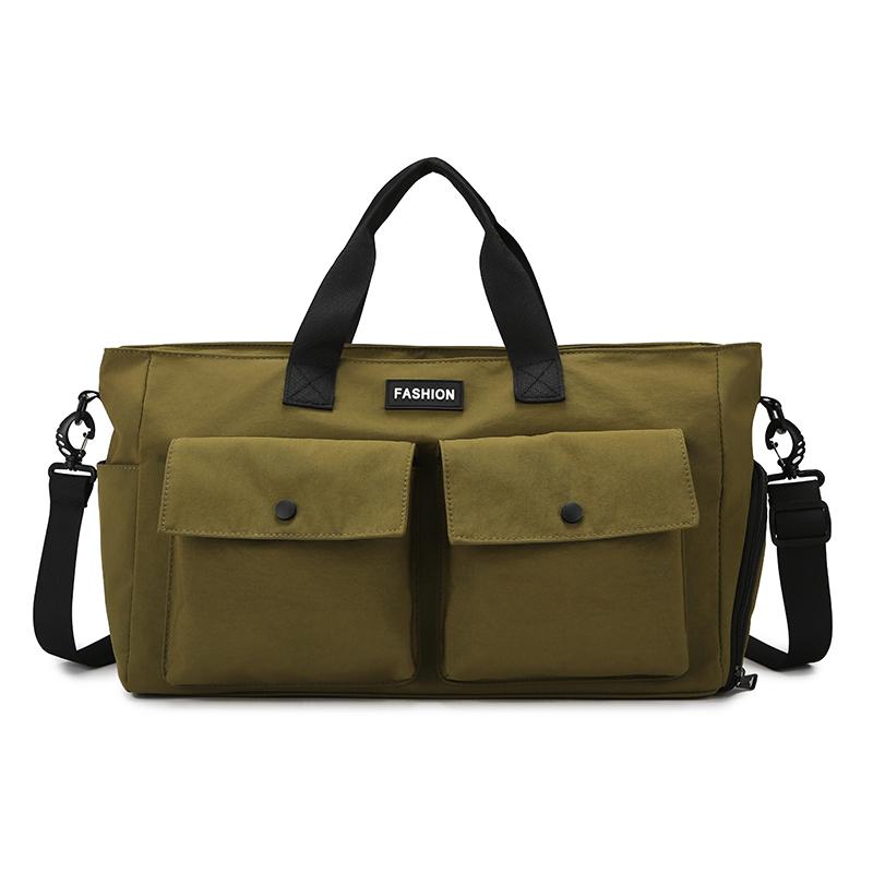 Portable Large Capacity Sports Fitness Bag Dry Wet Separation Yoga Bag Men Women Short-Distance Travel Bag Separation Shoes Bags