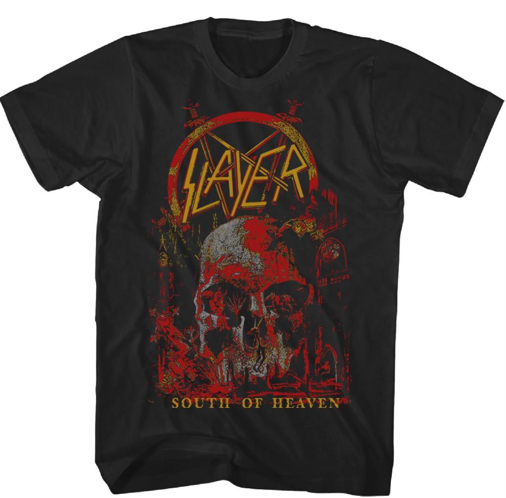 Slayer Band Graphic Cotton T-shirt Unisex Summer Short Sleeve Fashion Brand Tee Luxury Casual Vintage Retro Top