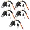 5Set Electric Bicycle Electric Scooter Power Supply Lock Key Switch Electric Door Lock