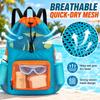 Breathable Mesh Kids Swim Backpack Quick Dry Drawstring Pool Sack  Gym Activities