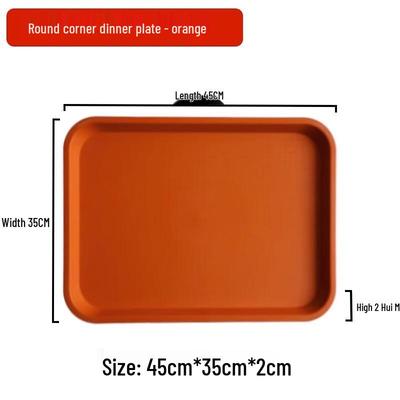 Abay Thickened Plastic Rectangular Serving Tray