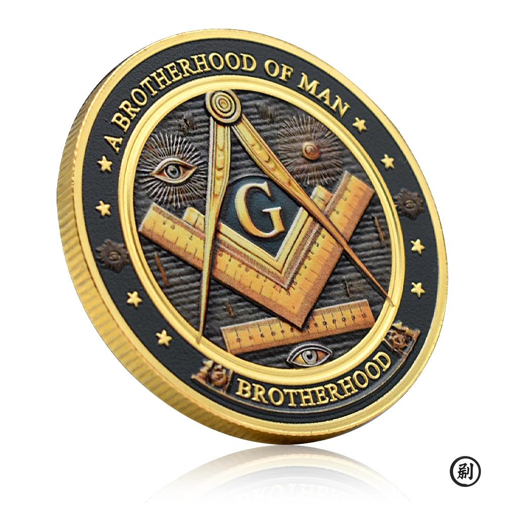 Masonic Freemasonry Silver Coin Collectibles Brotherhood The Eye of God Coin Making Good Men Better Commemorative Medal