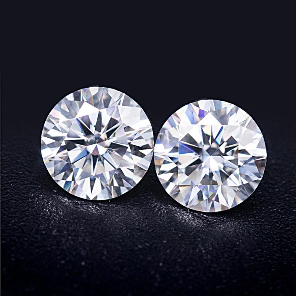 WUIHA Excellent Cut Round VVS1 D Real GRA Moissanite Loose Gemstones 100% Diamond Tested Fine Jewelry Accessories Wholesale