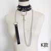 Fashion  Punk Gothic Vintage Necklace Leather Collar Gothic Heart Pendants
