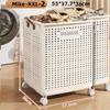 Foldable Laundry Basket Hamper with Casters for Washing Clothes