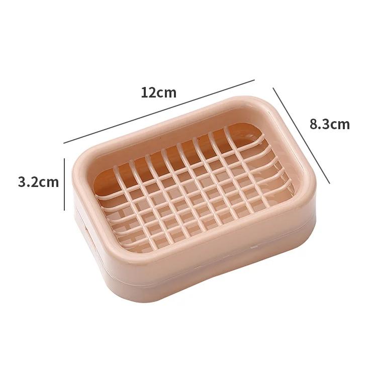 

Thickened double-layer draining soap box Shower Large grid soap box soap rack storage rack for Shower Bathroom Soap Dish Holder