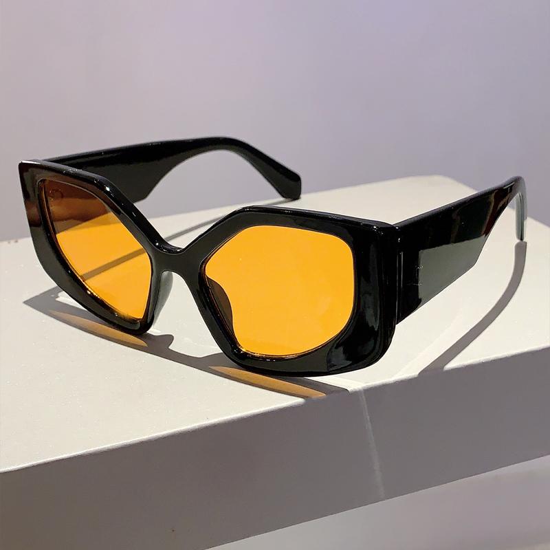 New Polygon Women Sunglasses Vintage Multi Gradient Candy Color Shades  Trendy Brand Designer Travelling Eyewear