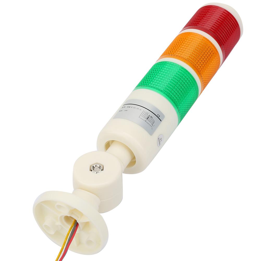 Industrial Warming Light 3‑Layer LED Signal Tower Foldable Alarm Light 24VDC