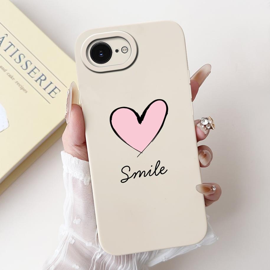 For iPhone 16E Case Popular Flower Cartoon Silicone Phone Cover For iPhone16E Funda For iPhone SE 2025 SE4 Shockproof Soft Cover