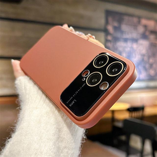 Wstrząsoodporny Ochraniacz Aparatu Etui na Telefon Dla Iphone 14 Pro Max 13 12 11 Pro Max 14plus Wstrząsoodporny Bumper Matowy Silikonowy Tylny Pokrowiec