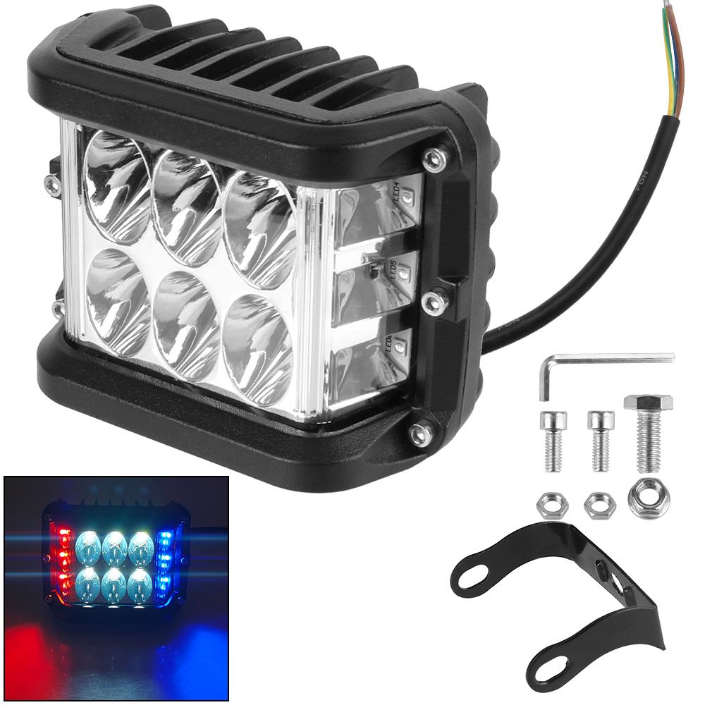 

45 Вт автомобильные аксессуары 1 шт. для автомобиля грузовика лодки внедорожника квадроцикла светодиодный рабочий свет прожектор светодиодный свет прожектор комбинированный светодиодный свет универсальный Red Blue