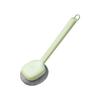 Removable Brush for Cleaning Pots and Pans, Household Dish Brush, Long-handled Stainless Steel Pot Brush, Steel Wire Ball