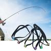 6Pcs Tippet Spool Tenders Fishing Tippet Rings Gadget Portable Threader Elastic Fishing Wire Leader for Outdoor Activity