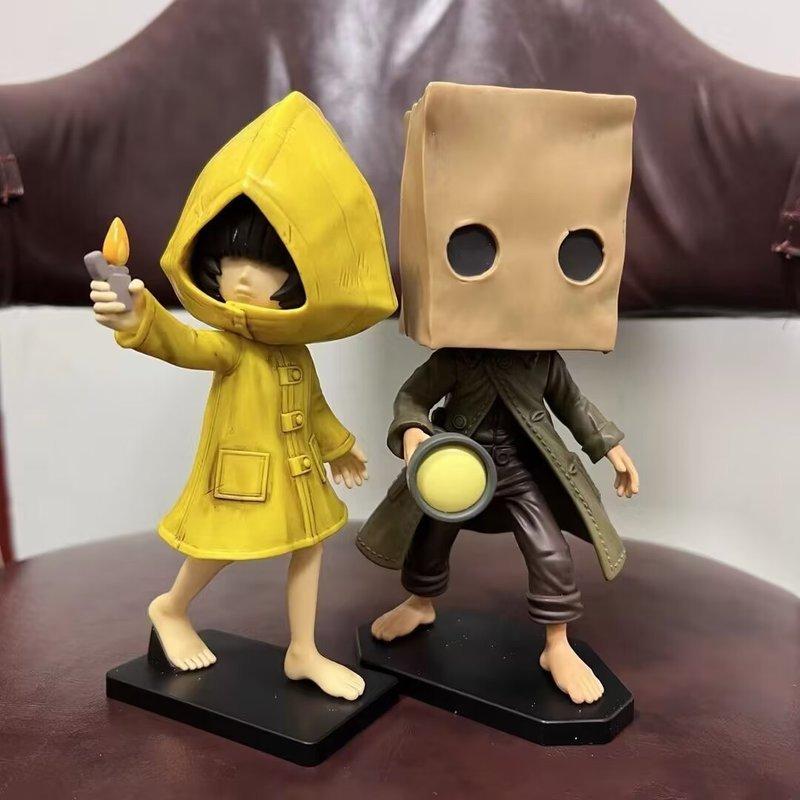 17cm Little Nightmares Anime Figurine Action Toy - Collectible Six Figure Mono For Kids Christmas Decoration Gift Hot Game Model