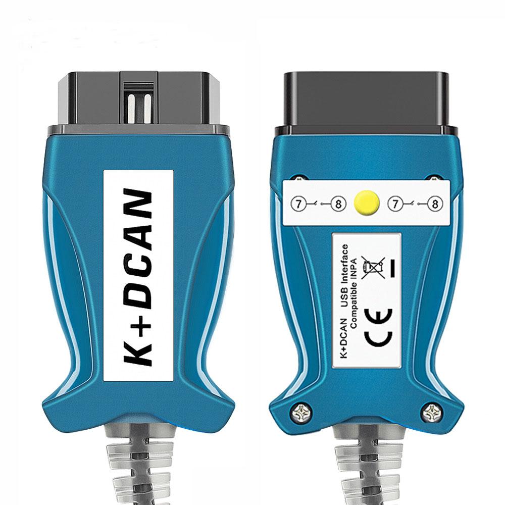 כבל אבחון K DCAN Switch OBDII K+DCAN ממשק USB Ediabas K D CAN סורק אבחון רכב FT232RL