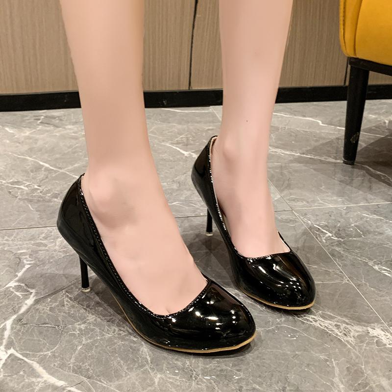 2024 New Pumps Fashion High Heels 35-43 Plus Size Women Shoes Stiletto Banquet Wedding Shoes Sexy Round Toe Ladies Party Shoes