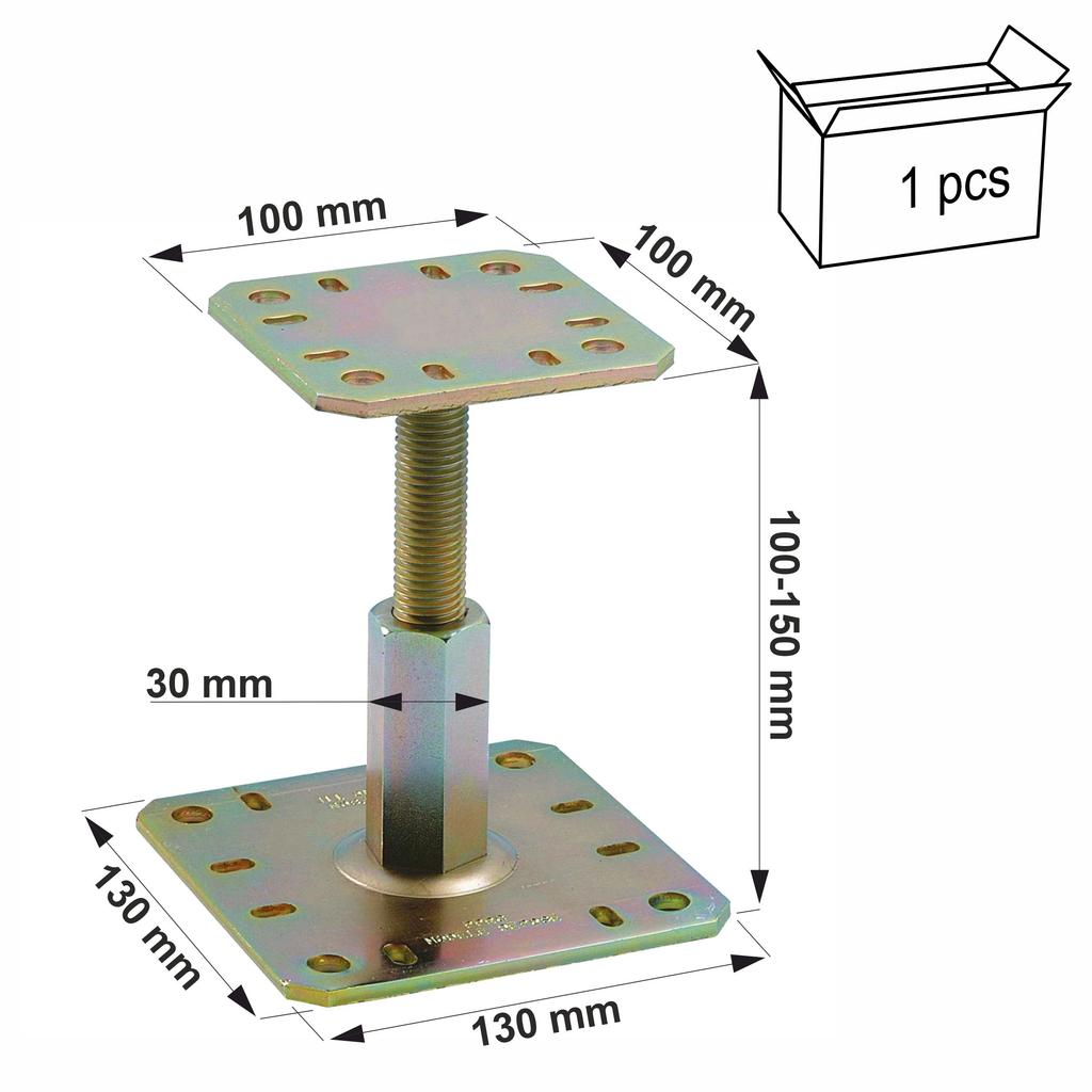 PPRC adjustable column base 100x130x100-150 (1)