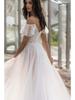 Spring 2025 Elegant One-Shoulder Lace Wedding Dress for Plus Sizes