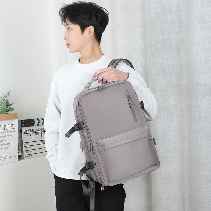 Schoolbag Outdoor Excursion Backpack New Oxford School Bag Simple Multifunctional Dry and Wet Separation Backpack