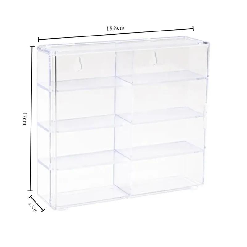 Car Model Storage Box Transparent Storage Rack with Compartments Home Stackable Jewellery Showcase Dustproof Toy Display Cabinet